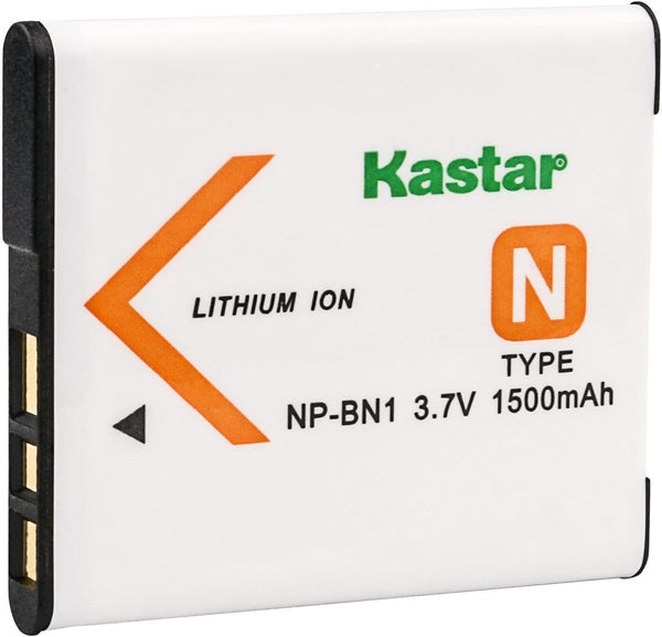 Kastar 1-Pack Battery Replacement for Sony NP-BN1 NPBN1, Type N Battery for Sony Cyber-shot DSC-WX150, DSC-WX200