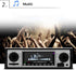 Car Stereo for Bluetooth, Retro FM Radio Smart Player, Hands-Free Calling, Supports MP3/WMA/WAV/AUX