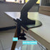 Steel Monitor Mount Reinforcement Plate for Fragile Tabletop, Fits Most Monitor Stand C Clamp Installation (Black)