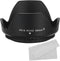 PATIKIL 52mm Camera Lens Hood, Reversible Flower Lens Hood Protector with Cloth for Nikon, Fujifilm, Pentax.