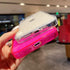 iPhone 11 Case, Neon Clear Case with Camera Lens Cover for Women Girls, Slim Soft Silicone - Neon Pink