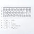 White Keycaps Set, Cherry Profile Doubleshot Bow Keycaps, 120 Keys Custom Keyboard Keycap for 60% 65% 70% 75% Cherry MX