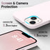 AOTESIER iPhone 14 Case, Chalk Pink Silky Touch Premium Soft Liquid Silicone Rubber Full-Body Protective Bumper