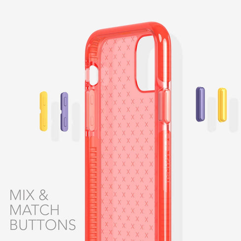 tech21 Evo Check Phone Case for Apple iPhone 11 Pro, 12 ft. Drop Protection, Coral