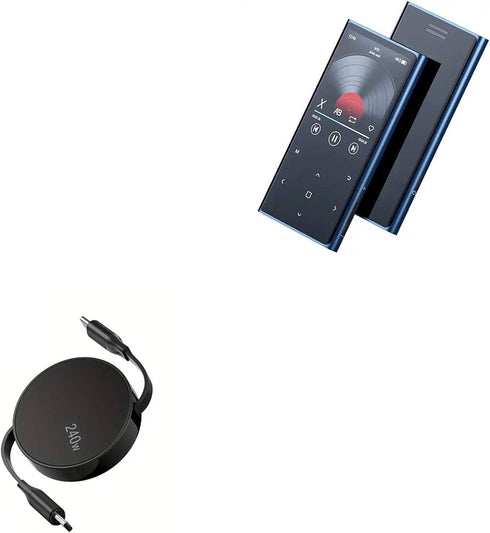 BoxWave Cable Compatible with Benjie MP3 Player W02 - PD miniSync (240W), Retractable