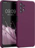kwmobile Case for Samsung Galaxy A32 5G, TPU Silicone Phone Cover, Bordeaux Violet