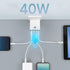 Aioneus 40W 4-Port USB Wall Charger, Fast Charging Block for iPhone 15, Samsung, Android Phones