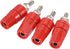 MECCANIXITY Terminal Binding Post Amplifier Connector, Banana Plug Jack Speaker Red, 4 Pack