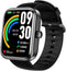 Silicone Replacement Band for TOZO S3 Smart Watch, Soft Straps with Stainless Steel Buckle, 1.83 Inches