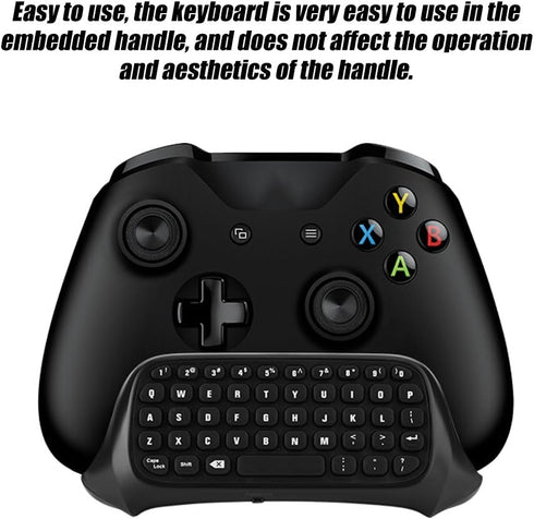 FOSA Chatpad Message Mini Game Keyboard with 2.4G Receiver, Keypad Chat Keyboard with Audio/Headset Jack for Game