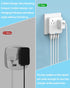 VHBW European Travel Plug Adapter, 20W USB C Power Adapter Fast Charger with 2 AC Outlets