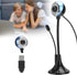 ASHATA 360 480P Mini Web Camara with Microphone, Degree Rotated USB HD Webcam for Desktop PC Laptop Video Calling