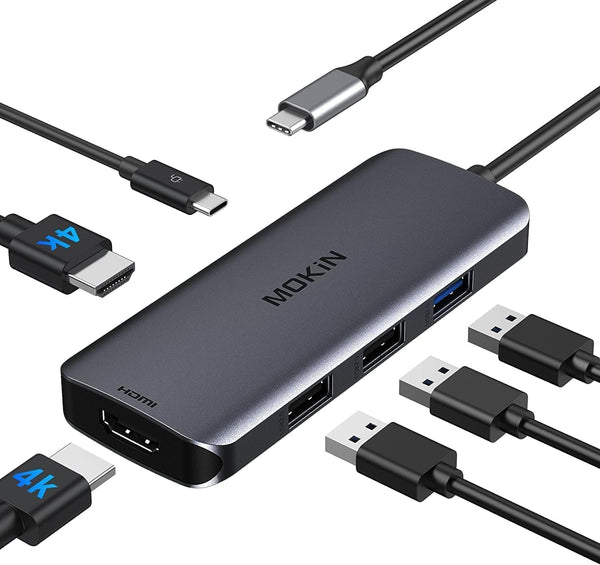 imokin Docking Station USB C to Dual HDMI Adapter USBC Hub DualHDMI Monitors