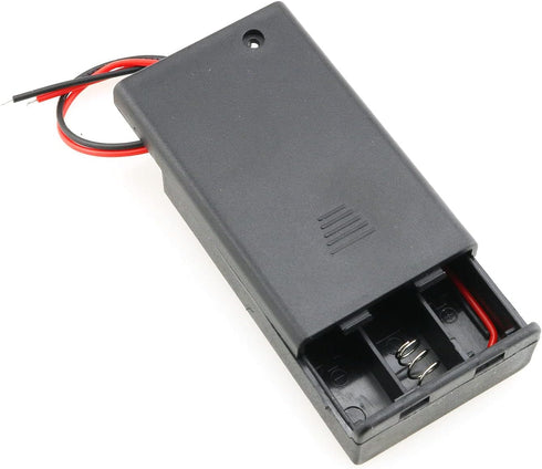 E-outstanding 4PCS AAA Battery Case Holder, 3 Slots x 1.5V with ON/Off Switch and Wire Leads