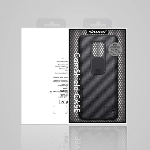 Nillkin CamShield Pro Slim Case for Xiaomi Redmi Note 9 Pro - Protective Cover with Camera Protector, Hard PC and TPU