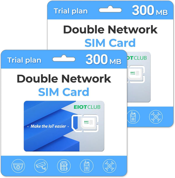 EIOTCLUB (2 Pack) Data SIM Card -Support USA 5G/4G Coverage Network for Cellular