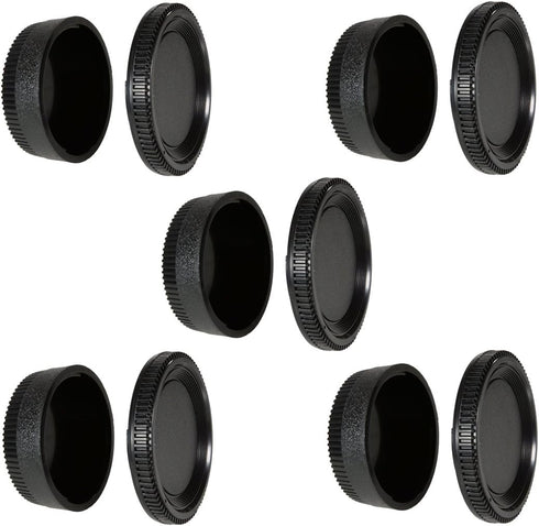 Camera Body Cap and Rear Lens Cover for Nikon D7500 D750 D3400 D3300 D3200 D5500 D5300 D5200 D5100 D5000
