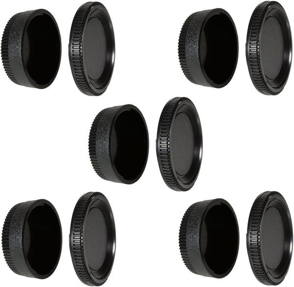 Camera Body Cap and Rear Lens Cover for Nikon D7500 D750 D3400 D3300 D3200 D5500 D5300 D5200 D5100 D5000