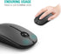 VssoPlor Wireless Mouse, 2.4G Slim Portable Mice with Nano Receiver for Notebook, PC, Laptop (Black and Gray)