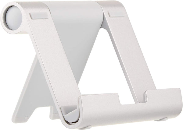 Amazon Basics Multi-Angle Portable Foldable Stand for Tablets, E-readers and Phones, Non-Slip Desktop Holder