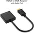 HDMI to VGA 1080P Adapter, HDMI Male to VGA Female with Audio for Laptop, PC, Desktop, TVbox, Xbox