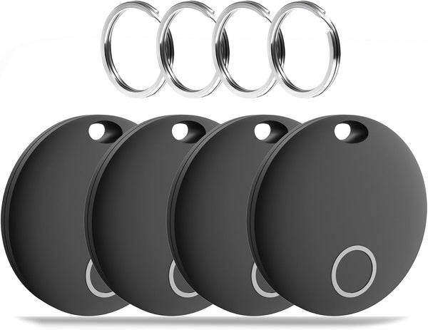 Smart Tag Bluetooth Luggage Tracker - Works with Apple Find My, Item Locator for Key, Luggage, IP67 Waterproof, 4 Pack