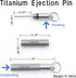 LXQQFUN Titanium SIM Card Tray Removal Tools, Eject Pins Tools, Ejector Pins Needle Remover, EDC Portable Key Pendant