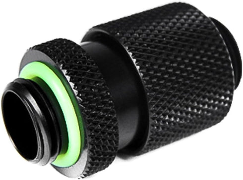 Barrow D-Plug Fitting, G1/4" Male to Male, 20mm, Black