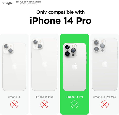 elago Hybrid Clear Case Compatible with iPhone 14 Pro Case- 6.1 Inch, Military Grade Drop Protection, PC + TPU Hybrid Technology, Reduced Yellowing, Crystal Clear, Full Body Protection (Transparent)
