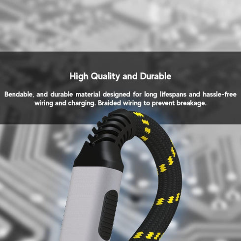 LINKUP 6ft USB 4.0 240W Type-C Thunderbolt 4 Cable, 40Gbps Super-Fast Data Charging, 8K@60hz Video, Durable Sleeved,