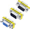 DTECH 3-Pack VGA Connector Female to Female Gender Changer, Male to Female Adapter, Male to Male Coupler