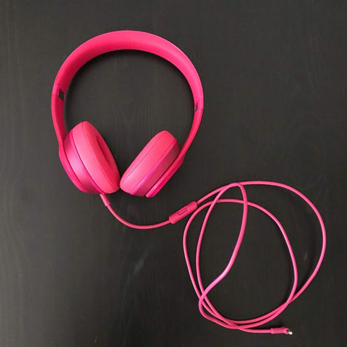 Replacement Audio Cable Cord with In-line Microphone - Compatible with Beats Headphones Solo, Studio, Pro, Detox, Pink