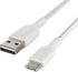 Belkin 3.3ft Braided USB-C to USB-A Cable - Compatible with iPhone 15, Samsung Galaxy, Pixel, iPad Pro, Nintendo Switch