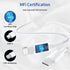 Ximytec USB C to Lightning Cable 3-Pack, 10FT, MFi Certified, Fast Charger for iPhone 14, 13, 12, 11, iPad, White
