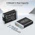 NB-13L Battery 2 Pack Replacement Li-ion Batteries and USB Dual Charger for PowerShot G1X G5X G7X Mark II III