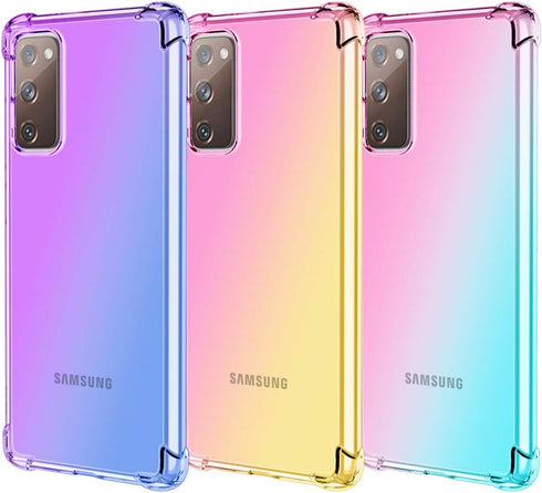 Osophter Clear Case for Galaxy S20 FE 5G, Transparent Reinforced Corners, TPU Shock-Absorption Cover