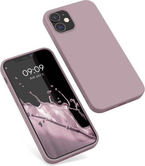 kwmobile 12 12 Case Compatible with Apple iPhone / iPhone Pro Case - Soft Slim Protective TPU Silicone Cover - Nude