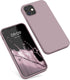kwmobile 12 12 Case Compatible with Apple iPhone / iPhone Pro Case - Soft Slim Protective TPU Silicone Cover - Nude