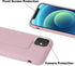 LAUDTEC Silicone Kickstand Case for iPhone 11, Flexible Soft Liquid Silicone Cover with Metal Kickstand (Pink)