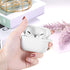 Lerobo Compatible with AirPods Pro Case, Waterproof Silicone Cover, Shockproof Full Protective with Carabiner, White