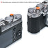 11mm 10mm Surface(2 Pack) VKO Orange Metal Soft Shutter Release Button,Delicate Camera Shutter Button Concave Convex