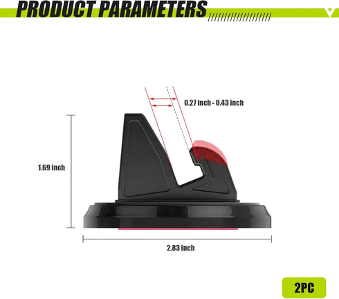 1 PC Car Dashboard Mobile Phone Holder, 360° Rotatable Non-Slip Center Console Holder for iPhone Smartphones