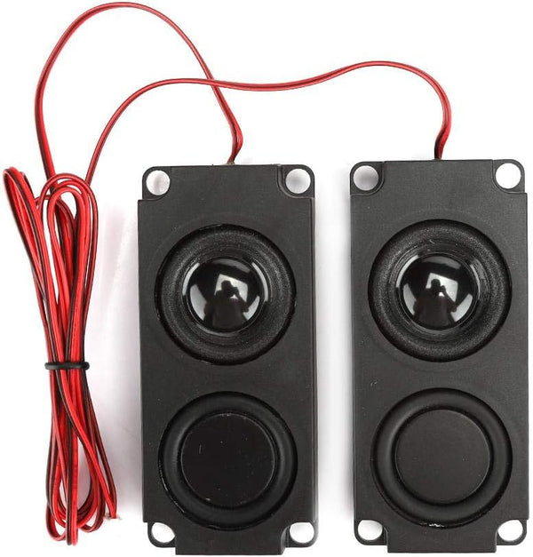 Portable Heavy Bass Loudspeaker, 8O 5W Magnetic Dual Speaker for TV Monitor, High Sensitivity