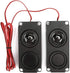 Portable Heavy Bass Loudspeaker, 8O 5W Magnetic Dual Speaker for TV Monitor, High Sensitivity