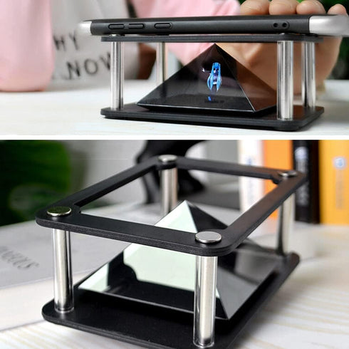 3D Holographic Display Stands Projector, 3.5~6Inch Mobile Smartphone Hologram for Corporate Product Display
