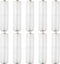 10pcs AAA to AA Battery Adapter Converter Holder for AAA to AA Battery, Clear Color