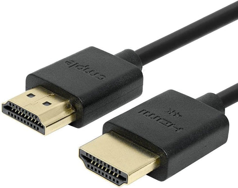 Cmple Ultra Slim High Speed 4K HDMI Cable, 10ft, 4K@60Hz, 18Gbps, HDMI 2.0 Cord