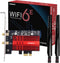 WiFi 6E AX210 PCI-E Card, BT5.2, 5400Mbps Tri-Band Wireless Network Adapter for Desktop PC, Windows 11/10