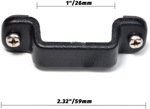 TWAYRDIO Dashboard Mount Holder for Handheld Radio and Speaker Microphone, Clip Hook with Screws for Walkie Talkies
