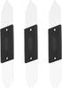 MECCANIXITY Flexible Pry Opening Tool Double-end Metal 0.35mm Repair Tool Kit for Mobile Phone (Black, Pack of 3)